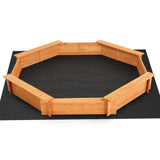 Darrahopens Baby & Kids > Toys Keezi Kids Sandpit Wooden Play Large Round Outdoor Sand Pit Box with Cover 182cm
