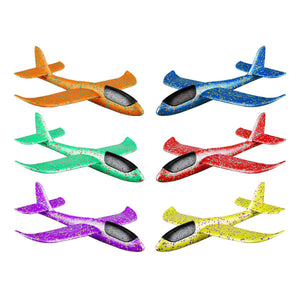 Darrahopens Baby & Kids > Toys Party Central 24PCE Aerodynamic Foam Glider Planes Various Colours 37 x 48cm