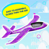 Darrahopens Baby & Kids > Toys Party Central 24PCE Aerodynamic Foam Glider Planes Various Colours 37 x 48cm