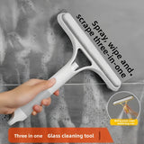 Darrahopens Commercial > Commercial Others > Commercial Cleaning Equipment 2-PCS Blue 3-in-1 Window Squeegee with Built-in Spray Bottle and TPR Scraper for Glass and Car Windshields Professional Multi-Purpose Local Cleaning Solution
