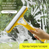 Darrahopens Commercial > Commercial Others > Commercial Cleaning Equipment 2-PCS White 3-in-1 Window Squeegee with Built-in Spray Bottle and TPR Scraper for Glass and Car Windshields Professional Multi-Purpose Local Cleaning Solution