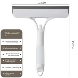 Darrahopens Commercial > Commercial Others > Commercial Cleaning Equipment 2-PCS White 3-in-1 Window Squeegee with Built-in Spray Bottle and TPR Scraper for Glass and Car Windshields Professional Multi-Purpose Local Cleaning Solution