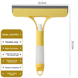 Darrahopens Commercial > Commercial Others > Commercial Cleaning Equipment 2-PCS Yellow 3-in-1 Window Squeegee with Built-in Spray Bottle and TPR Scraper for Glass and Car Windshields Professional Multi-Purpose Local Cleaning Solution
