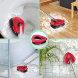 Darrahopens Commercial > Commercial Others > Commercial Cleaning Equipment 2PCS Triangle Rotating Mop Head Replacement Floor Brush Universal Cleaning Mop