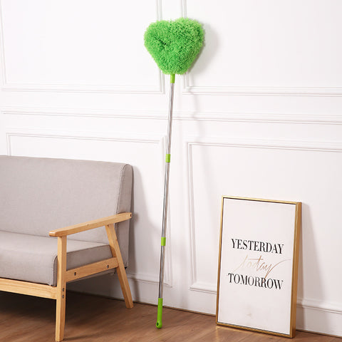 Darrahopens Commercial > Commercial Others > Commercial Cleaning Equipment Green Long Handle Ceiling Fan Duster with Hollow Microfiber Head and Extendable Stainless Steel Pole for High Reach Home Cleaning Efficiency