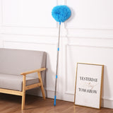 Darrahopens Commercial > Commercial Others > Commercial Cleaning Equipment Light blue Long Handle Ceiling Fan Duster with Hollow Microfiber Head and Extendable Stainless Steel Pole for High Reach Home Cleaning Efficiency