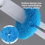 Darrahopens Commercial > Commercial Others > Commercial Cleaning Equipment Light blue Long Handle Ceiling Fan Duster with Hollow Microfiber Head and Extendable Stainless Steel Pole for High Reach Home Cleaning Efficiency
