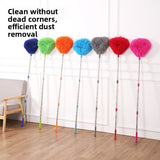 Darrahopens Commercial > Commercial Others > Commercial Cleaning Equipment Red Long Handle Ceiling Fan Duster with Hollow Microfiber Head and Extendable Stainless Steel Pole for High Reach Home Cleaning Efficiency