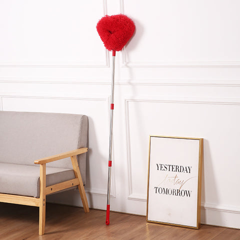 Darrahopens Commercial > Commercial Others > Commercial Cleaning Equipment Red Long Handle Ceiling Fan Duster with Hollow Microfiber Head and Extendable Stainless Steel Pole for High Reach Home Cleaning Efficiency