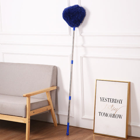 Darrahopens Commercial > Commercial Others > Commercial Cleaning Equipment Royal blue Long Handle Ceiling Fan Duster with Hollow Microfiber Head and Extendable Stainless Steel Pole for High Reach Home Cleaning Efficiency