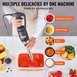Darrahopens Commercial > Commercial Others > Commercial Cleaning Equipment VEVOR Commercial Immersion Blender, 350W Heavy Duty Hand Mixer, 12 inch Stepless Variable Speed Mixer with Stainless Steel Blade, Multi-Purpose Portable Mixer for Soup, Sauces, Mashed Potatoes, Cream