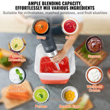 Darrahopens Commercial > Commercial Others > Commercial Cleaning Equipment VEVOR Commercial Immersion Blender, 750W 12" Heavy Duty Hand Mixer, Variable Speed Kitchen Stick Mixer with 304 Stainless Steel Blade, Multi-Purpose Portable Mixer for Soup, Smoothie, Puree, Baby Food