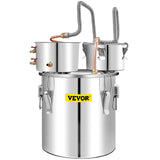 Darrahopens Commercial > Commercial Others > Distilling & Brewing VEVOR Moonshine Still Water Alcohol Distiller 50L w/Thumper Keg & Water Pump