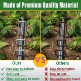 Darrahopens Commercial > Commercial Others > Fencing & Barriers 100pcs U Shape Ground Stakes Gardening Spikes Landscape Anchor Pins