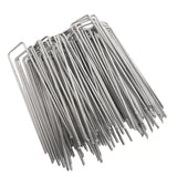 Darrahopens Commercial > Commercial Others > Fencing & Barriers 100pcs U Shape Ground Stakes Gardening Spikes Landscape Anchor Pins