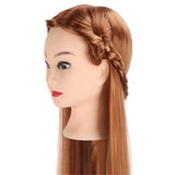 Darrahopens Commercial > Commercial Others > Mannequins Light Brown Hair Braid Styling Mannequin Head for Hairdressing Training with Makeup