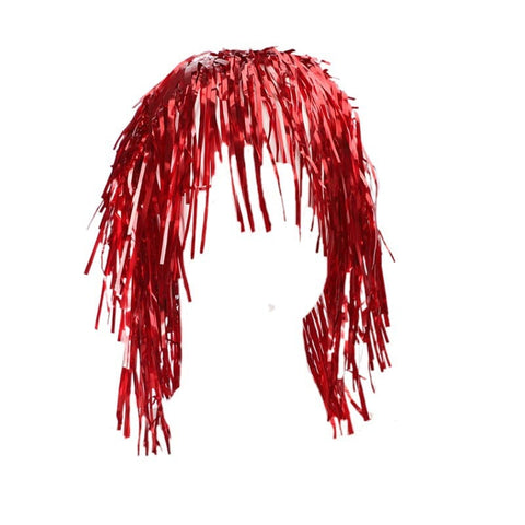 Darrahopens Commercial > Commercial Others > Mannequins Party tinsel wig-assorted colour - Red