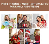Darrahopens Commercial > Commercial Others > Office Supplies 1 Pairs Wireless Electric 3 Levels Heated Fingerless Gloves  with Windproof Waterproof PU Leather, USB-C Rechargeable Outdoor Activities Hand Warmer for Men Women Riding Home Office