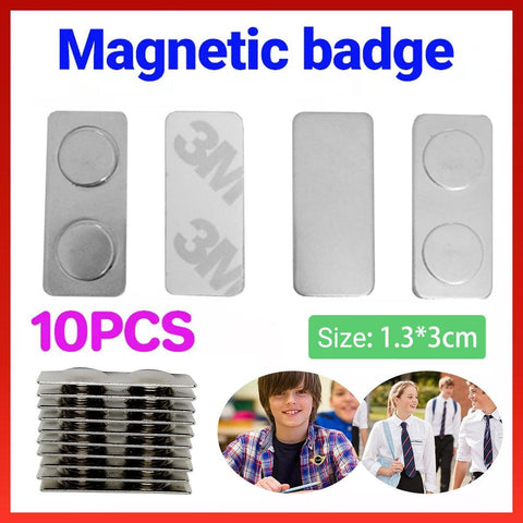 Darrahopens Commercial > Commercial Others > Office Supplies 10x Magnetic Name Badge Tag Fastener Attachment Self Adhesive Strong Magnet NEW