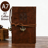 Darrahopens Commercial > Commercial Others > Office Supplies 2-Pack A7 Nautical Vintage PU Leather Student Notebook - Pirate Style Strapped Diary with 150 Pages of Refillable Kraft Paper(Coffee Brown)