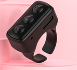 Darrahopens Commercial > Commercial Others > Office Supplies 2-Piece Black Bluetooth Video Controller - 3-Button Remote for TikTok and Page Scrolling