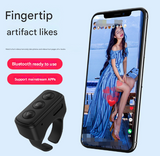 Darrahopens Commercial > Commercial Others > Office Supplies 2-Piece Black Bluetooth Video Controller - 3-Button Remote for TikTok and Page Scrolling