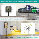 Darrahopens Commercial > Commercial Others > Office Supplies A3 Floor Poster Stand Foyer Pedestal Sign Holder Business Menu Display Stand