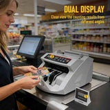Darrahopens Commercial > Commercial Others > Office Supplies Automatic AUD Money Counter Machine with UV/MG/IR Detection, High-Speed Banknote Counter & Digital Display(29.2x24.6x17.8cm) In Australia - Darrahopens