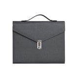Darrahopens Commercial > Commercial Others > Office Supplies Black Anti-Theft Document Organizer with Secure Password Lock - Waterproof PU Leather Confidential File Bag