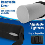 Darrahopens Commercial > Commercial Others > Office Supplies Black Portable McKenzie Method Ergonomic Lumbar Support Roll - Adjustable Memory Foam Cylinder Pillow with Breathable Cover