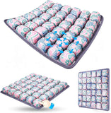 Darrahopens Commercial > Commercial Others > Office Supplies Bohemian Style Portable 3D Aircell Travel Inflatable Seat Cushion with Built-in Pump – 36 Airbags Ergonomic Pressure Relief Pad with Lycra Cover & Non-Slip Base for Office Car Flight Long Sitting