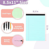 Darrahopens Commercial > Commercial Others > Office Supplies Coloured notepads, set of 3 writing pads 29.5 x 21.4 cm, with micro-perforation and sturdy back, broad lines, 50 sheets per pad, ideal for school, university, office and professional use (blue/pink/green)