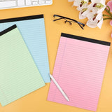 Darrahopens Commercial > Commercial Others > Office Supplies Coloured notepads, set of 3 writing pads 29.5 x 21.4 cm, with micro-perforation and sturdy back, broad lines, 50 sheets per pad, ideal for school, university, office and professional use (blue/pink/green)