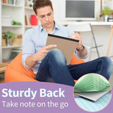 Darrahopens Commercial > Commercial Others > Office Supplies Coloured notepads, set of 3 writing pads 29.5 x 21.4 cm, with micro-perforation and sturdy back, broad lines, 50 sheets per pad, ideal for school, university, office and professional use (blue/pink/green)