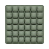 Darrahopens Commercial > Commercial Others > Office Supplies Dark Green Portable 3D Aircell Travel Inflatable Seat Cushion with Built-in Pump – 36 Airbags Ergonomic Pressure Relief Pad with Lycra Cover & Non-Slip Base for Office Car Flight Long Sitting