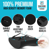 Darrahopens Commercial > Commercial Others > Office Supplies Ergonomic Memory Foam Seat Cushion & Lumbar Support Set - Soft Crystal Velvet Orthopedic Relief Combo for Office & Car