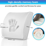 Darrahopens Commercial > Commercial Others > Office Supplies Ergonomic Memory Foam Seat Cushion & Lumbar Support Set - Soft Crystal Velvet Orthopedic Relief Combo for Office & Car