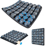 Darrahopens Commercial > Commercial Others > Office Supplies Graffiti Portable 3D Aircell Travel Inflatable Seat Cushion with Built-in Pump – 36 Airbags Ergonomic Pressure Relief Pad with Lycra Cover & Non-Slip Base for Office Car Flight Long Sitting
