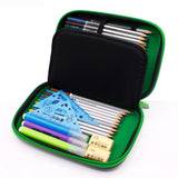 Darrahopens Commercial > Commercial Others > Office Supplies Green 3D Mosaic EVA Hard Shell Pencil Case - Large Capacity Cartoon Stationery Box for Kids