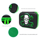 Darrahopens Commercial > Commercial Others > Office Supplies Green 3D Mosaic EVA Hard Shell Pencil Case - Large Capacity Cartoon Stationery Box for Kids