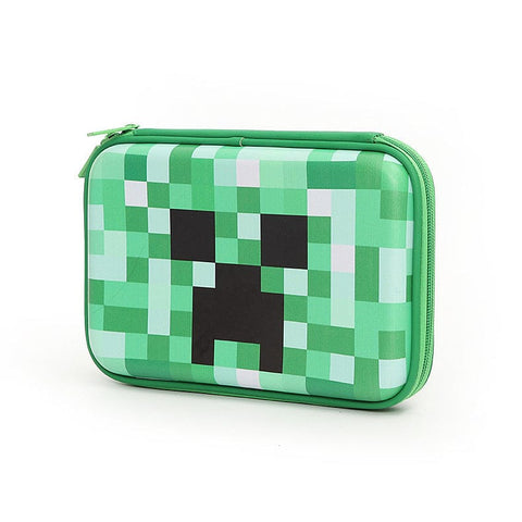 Darrahopens Commercial > Commercial Others > Office Supplies Green 3D Mosaic EVA Hard Shell Pencil Case - Large Capacity Cartoon Stationery Box for Kids