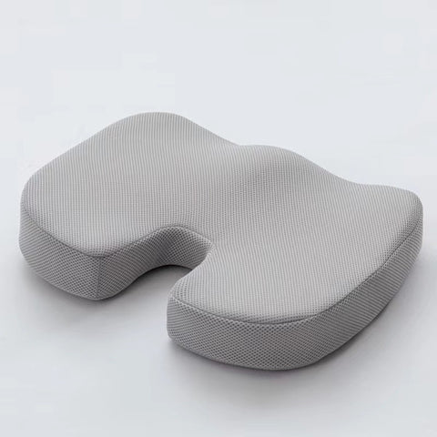 Darrahopens Commercial > Commercial Others > Office Supplies Grey Ergonomic U-Shaped Memory Foam Seat Cushion - Coccyx Relief & Posture Support with Breathable Cover