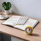 Darrahopens Commercial > Commercial Others > Office Supplies Macaron Pastel Dual-Tip Highlighter & Magnetic Mechanical Timer(Yellow) Set - Visual Time Management for Study, Cooking & Productivity
