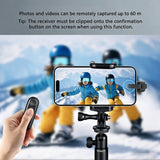 Darrahopens Commercial > Commercial Others > Office Supplies Rechargeable E-Reader Page Turner Remote with Clip - 2-in-1 Bluetooth Clicker for Kindle, Kobo, Oasis,Reusable Page Flipper for eBook Reading & Photography