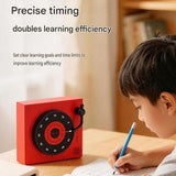 Darrahopens Commercial > Commercial Others > Office Supplies Study Focus Timer (Red) and Foldable Metal Tablet Stand (Black) Set, Mechanical Countdown Timer with Adjustable Aluminium Alloy Device Holder