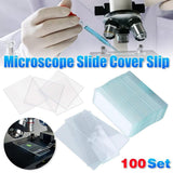 Darrahopens Commercial > Commercial Others > Pharmaceutical Supplies 100set Microscope Slide Coverslips for Laboratory Use Glass Slides Research Tool
