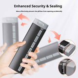 Darrahopens Commercial > Commercial Others > Pharmaceutical Supplies 7 Day Weekly Pill Organizer Premium Stylish Aluminum Large Capacity Pill Box for Supplements, Pills, Vitamins and Medication