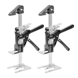 Darrahopens Commercial > Commercial Others > Pharmaceutical Supplies VEVOR Labor Saving Arm Jack, 2 PCS 200 kg Bearing Capacity, Lifting up to 165 mm, Metal Hand Lifting Jack Tool with Magnetic Level, 2 Adjustment Modes, for Door, Window, Furniture, Woodworking, Black