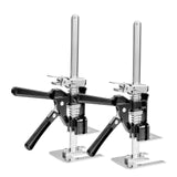 Darrahopens Commercial > Commercial Others > Pharmaceutical Supplies VEVOR Labor Saving Arm Jack, 2 PCS 200 kg Bearing Capacity, Lifting up to 165 mm, Metal Hand Lifting Jack Tool with Magnetic Level, 2 Adjustment Modes, for Door, Window, Furniture, Woodworking, Black