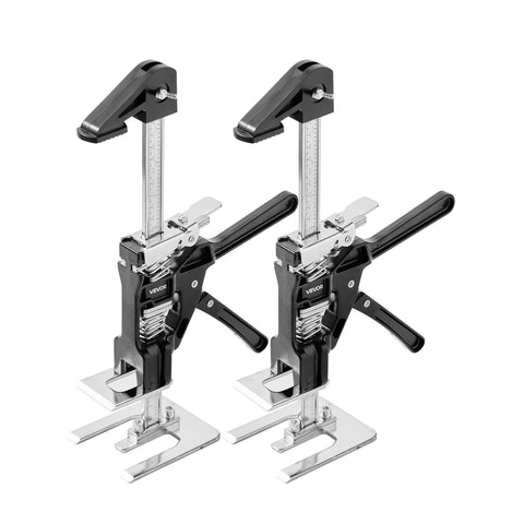 Darrahopens Commercial > Commercial Others > Pharmaceutical Supplies VEVOR Labor Saving Arm Jack, 2 PCS 200 kg Bearing Capacity, Lifting up to 165 mm, Metal Hand Lifting Jack Tool with Magnetic Level, 2 Adjustment Modes, for Door, Window, Furniture, Woodworking, Black